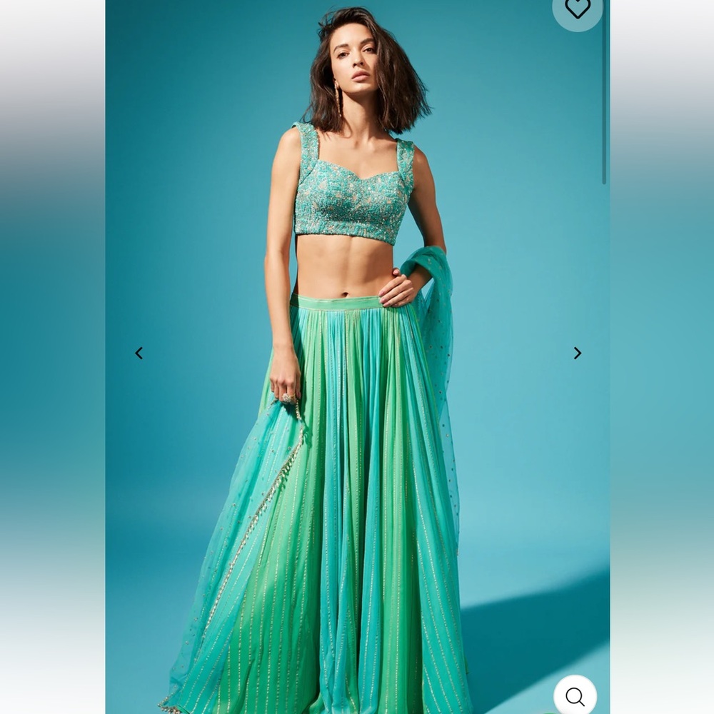 Lehenga set: Chamee & Palak Haya skirt set w/ dupatta XS & L 40